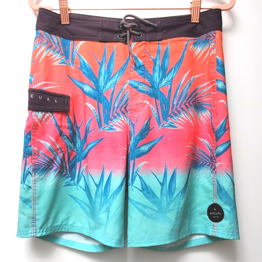 Rip Curl Mirage Crosswaves Boys Size 14 Tropical